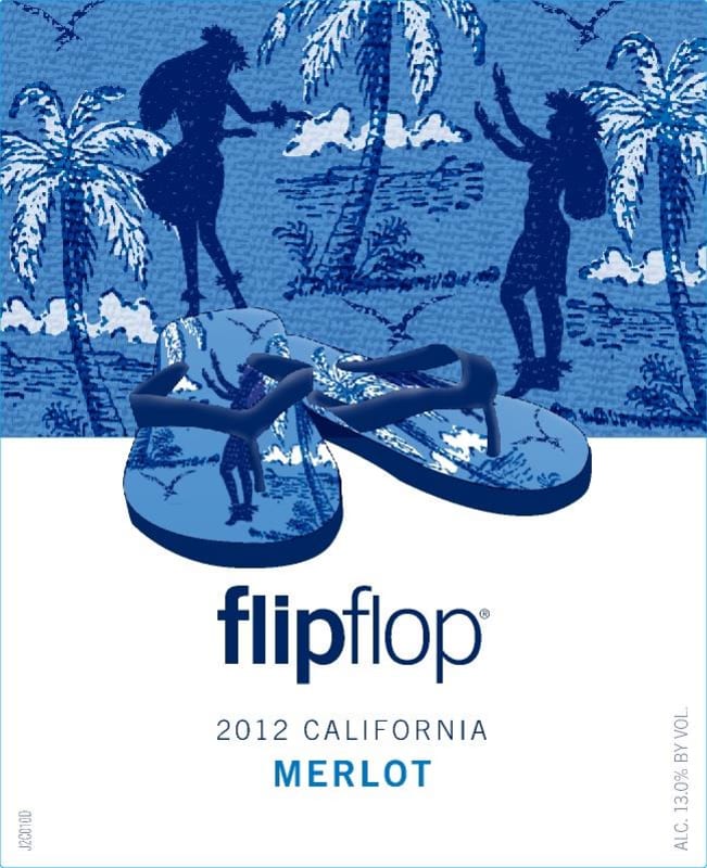 Flipflop Wines Merlot 2012 Front Label