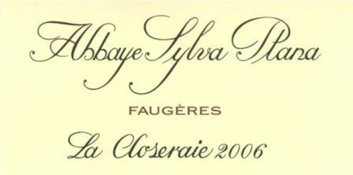 Vignobles Bouchard Abbaye Sylva Plana La Closeraie 2006 Front Label