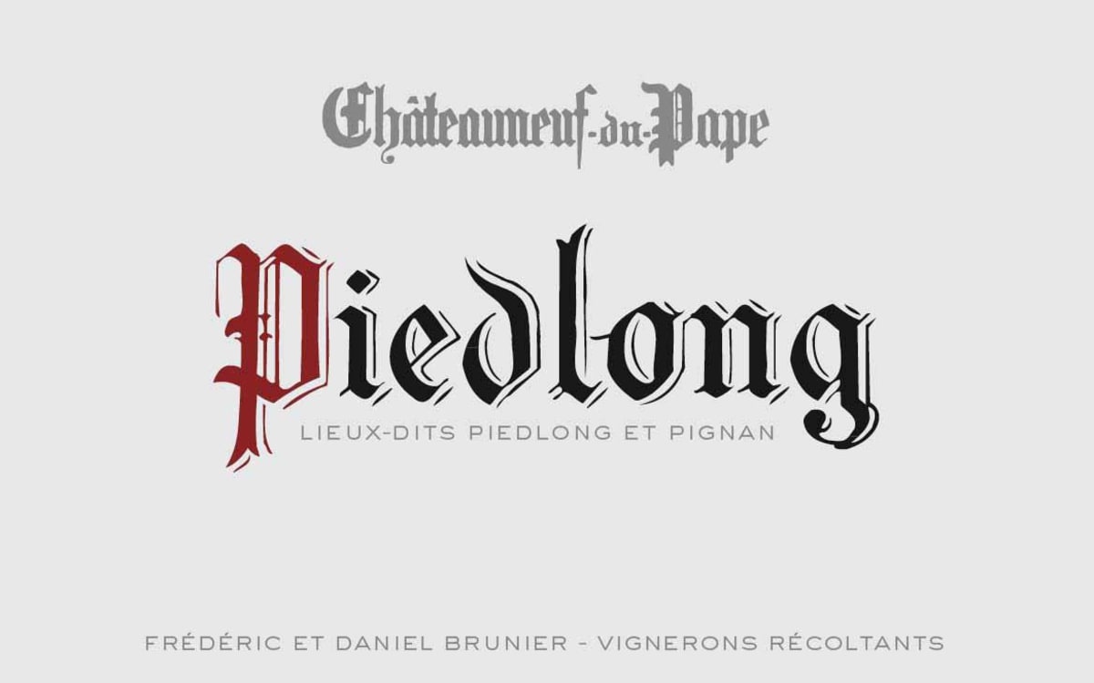 Vignobles Brunier Chateauneuf-du-Pape Piedlong 2013 Front Label