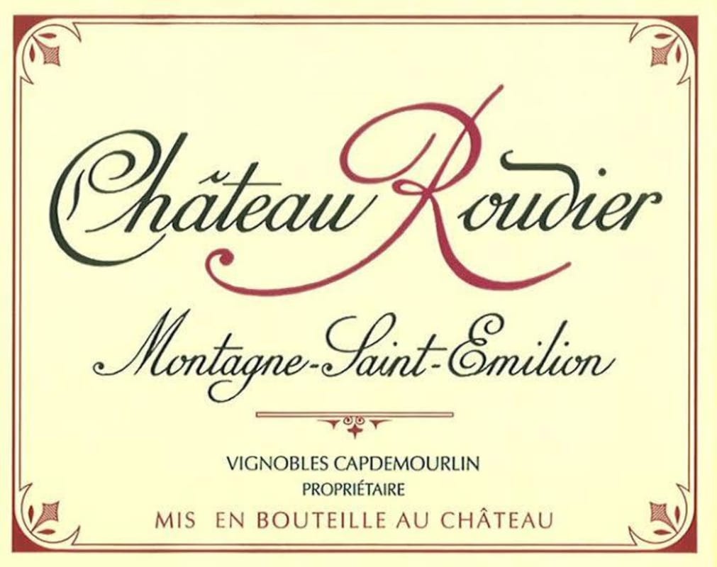 Vignobles Capdemourlin Montagne-Saint-Emilion Chateau Roudier 2011 Front Label