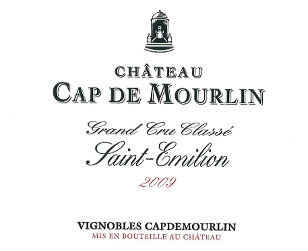 Vignobles Capdemourlin Saint-Emilion Chateau Cap de Mourlin Grand Cru 2009 Front Label
