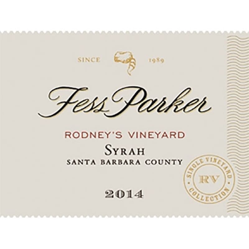 Fess Parker Rodney's Vineyard Syrah 2014 Front Label