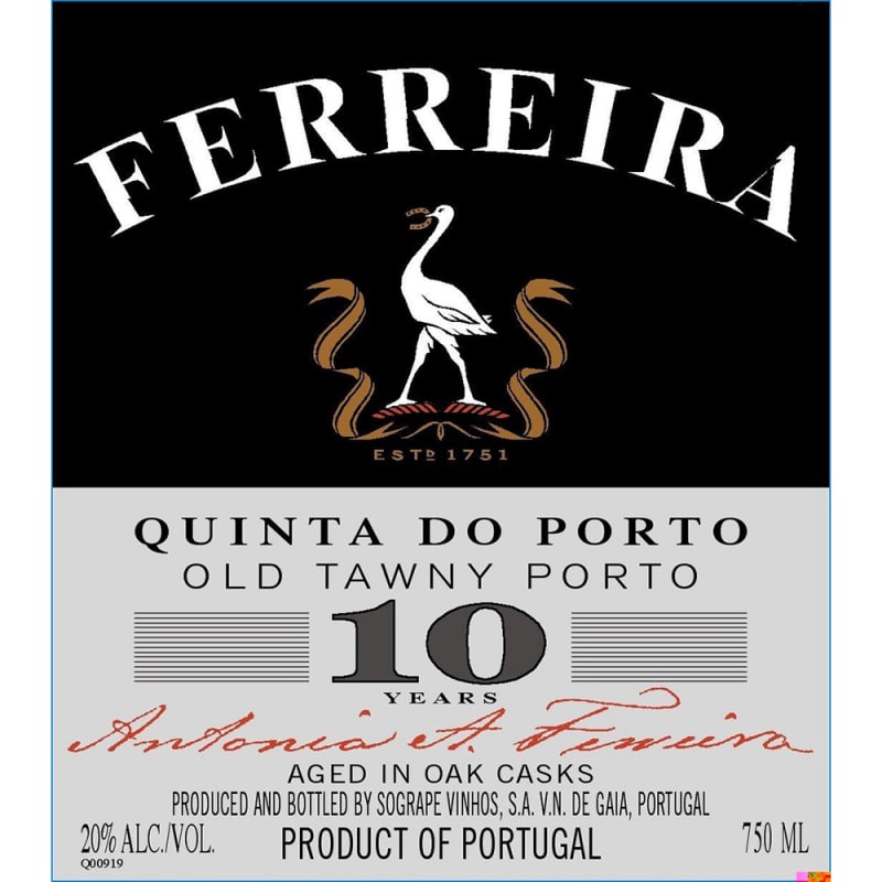 Ferreira Porto 10 Year Port Front Label