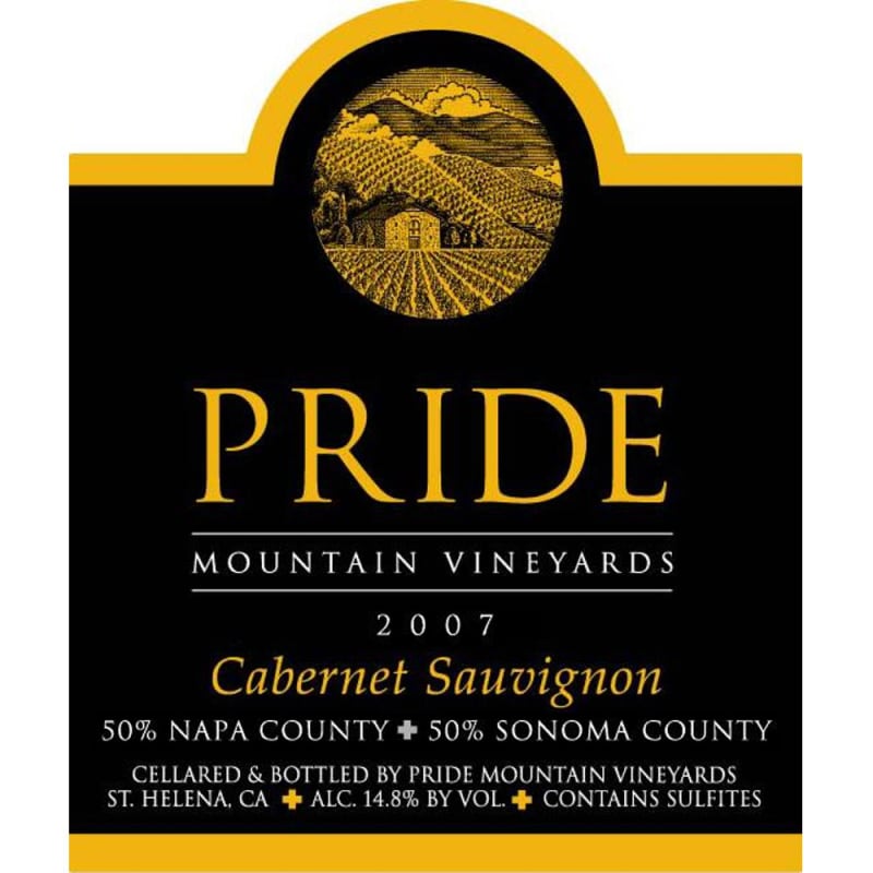 Pride Mountain Vineyards Cabernet Sauvignon (1.5 Liter Magnum) 2007 Front Label