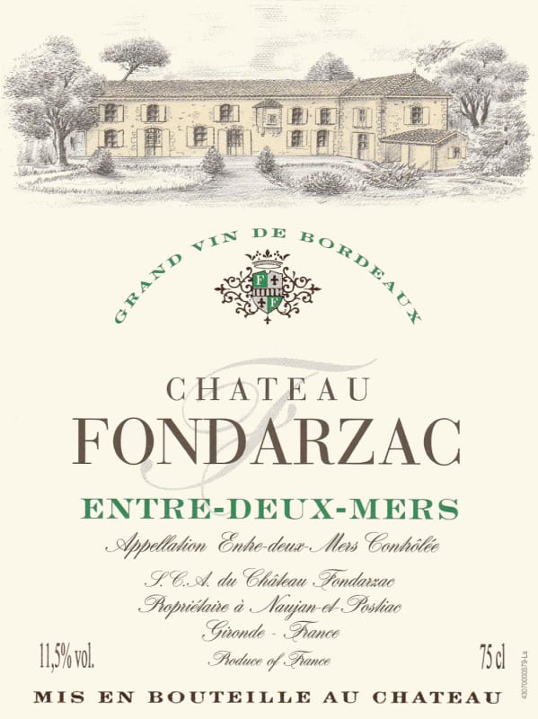 Vignobles Claude Barthe Chateau Fondarzac 2014 Front Label