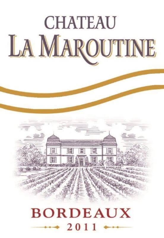 Vignobles Darriet Bordeaux Chateau La Maroutine Rouge 2011 Front Label