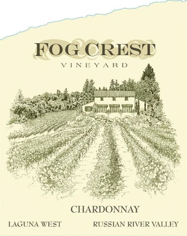 Fog Crest Vineyard Laguna West Chardonnay 2012 Front Label