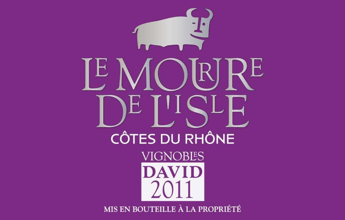 Vignobles David Cotes du Rhone Le Mourre de l'Isle 2011 Front Label
