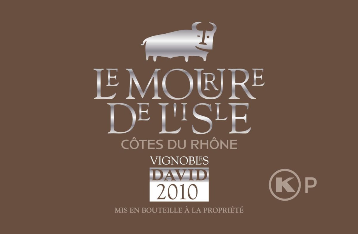 Vignobles David Cotes du Rhone Le Mourre de l'Isle Kosher 2010 Front Label
