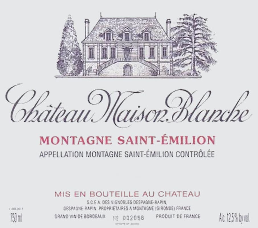 Vignobles Despagne-Rapin Chateau Maison Blanche 2006 Front Label