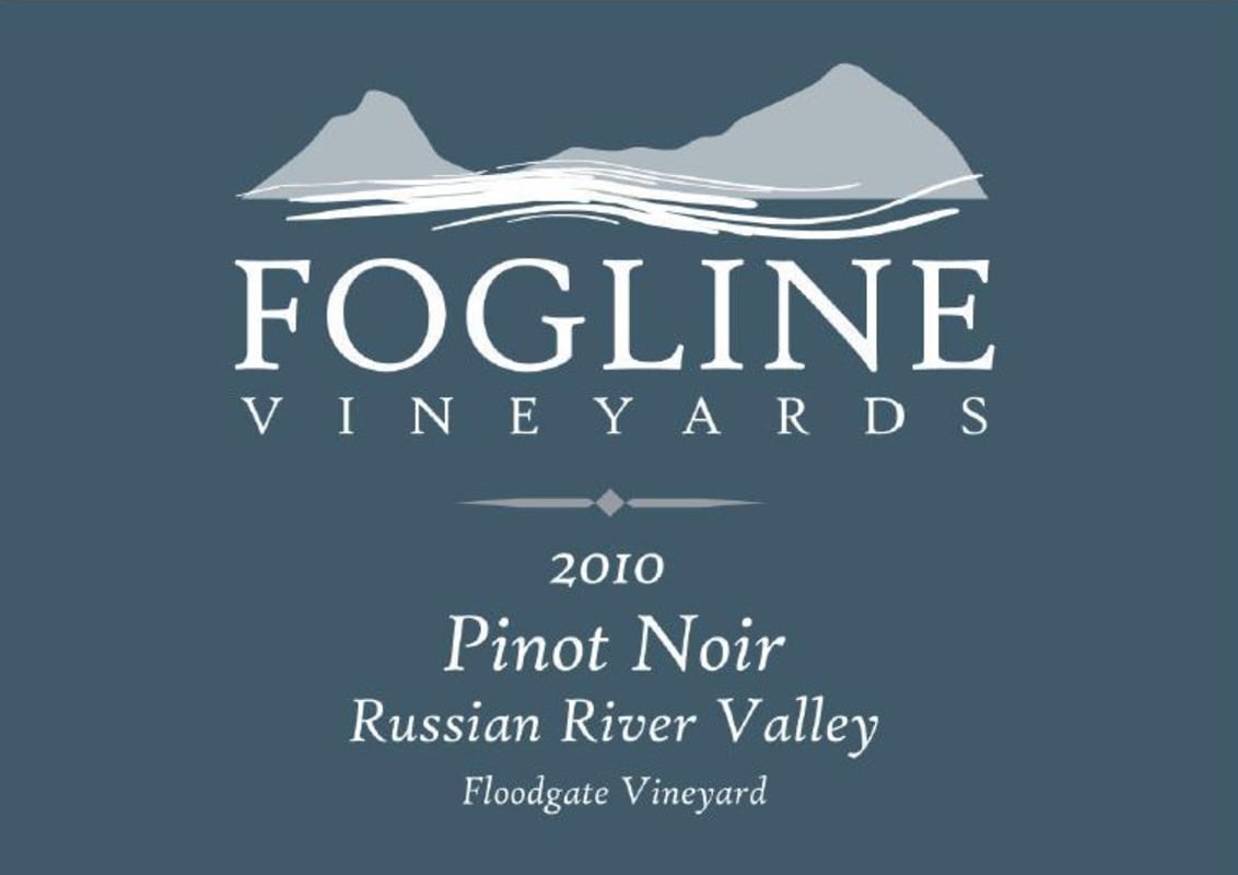 Fogline Vineyards Floodgate Vineyard Pinot Noir 2010 Front Label