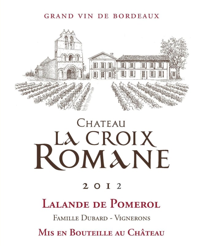 Chateau La Croix Romane Lalande de Pomerol 2012 Front Label