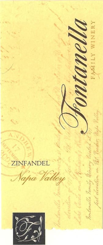 Fontanella Family Winery Zinfandel 2014 Front Label