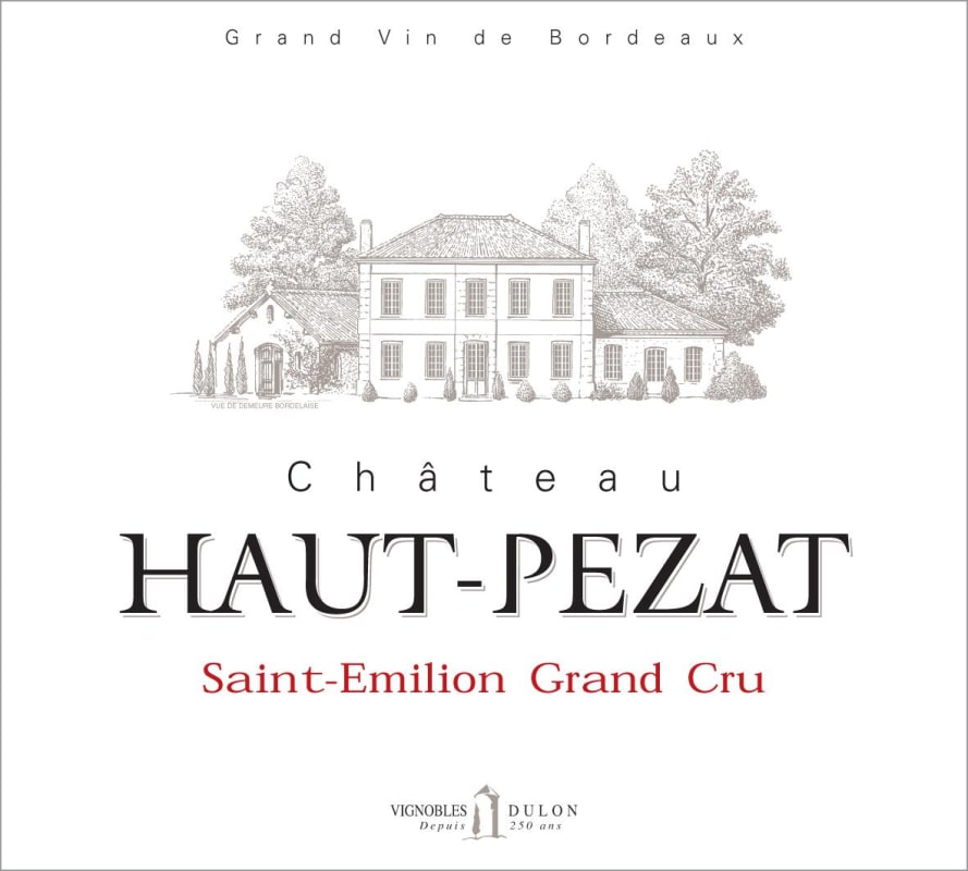 Vignobles Dulon Saint-Emilion Grand Cru Chateau Haut-Pezat 2013 Front Label