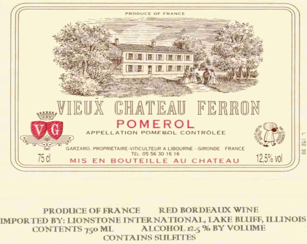 Vignobles Garzaro Vieux Chateau Ferron 2006 Front Label