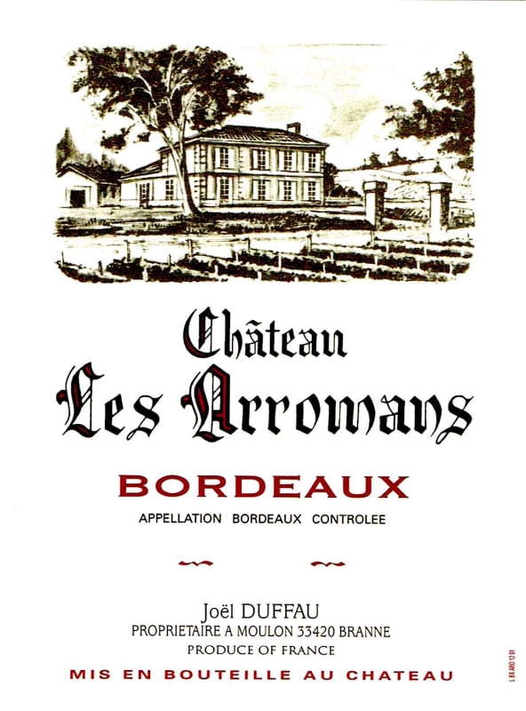 Vignobles Joel Duffau Bordeaux 2014 Front Label