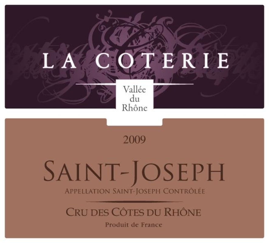 Vignobles La Coterie Saint-Joseph 2009 Front Label