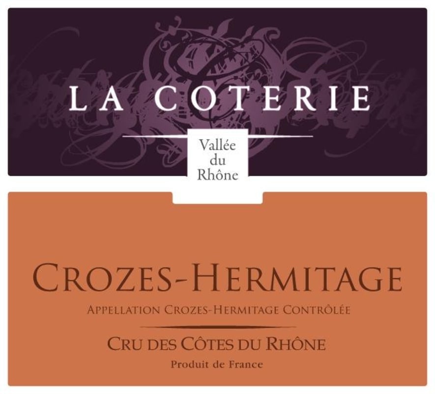Vignobles La Coterie Crozes-Hermitage 2013 Front Label