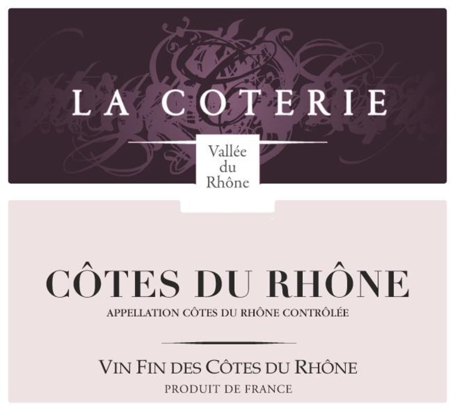 Vignobles La Coterie Cotes du Rhone 2010 Front Label