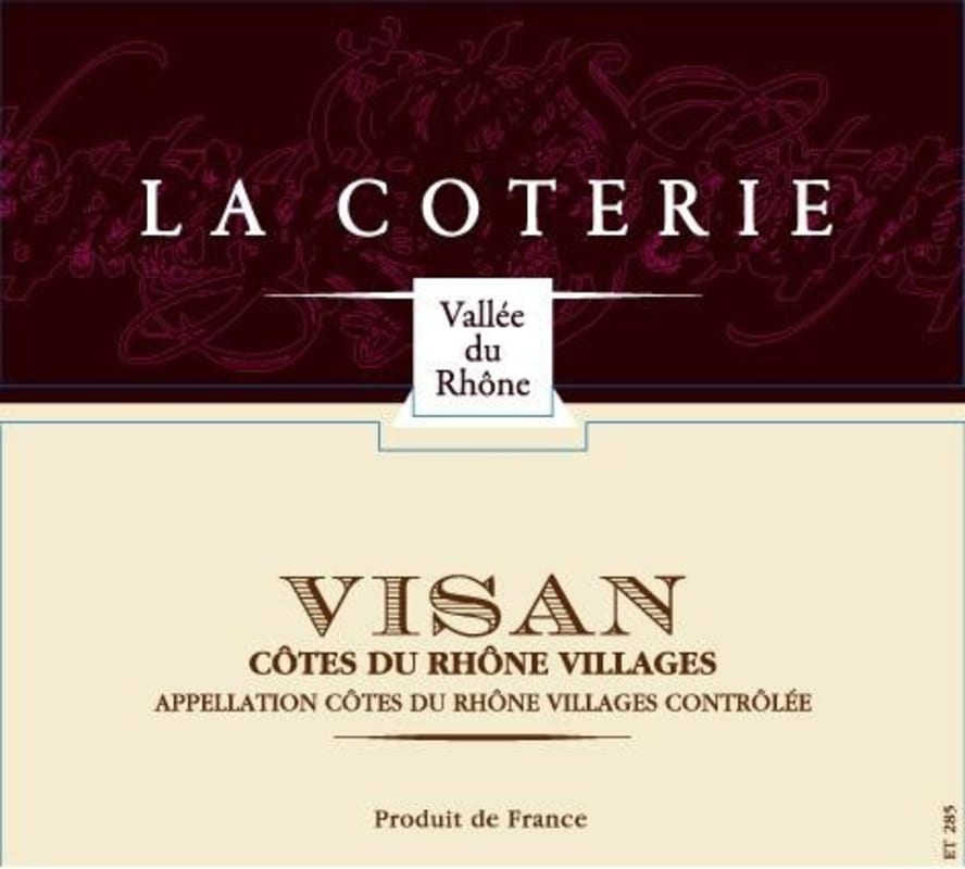 Vignobles La Coterie Cotes du Rhone Villages Visan 2011 Front Label