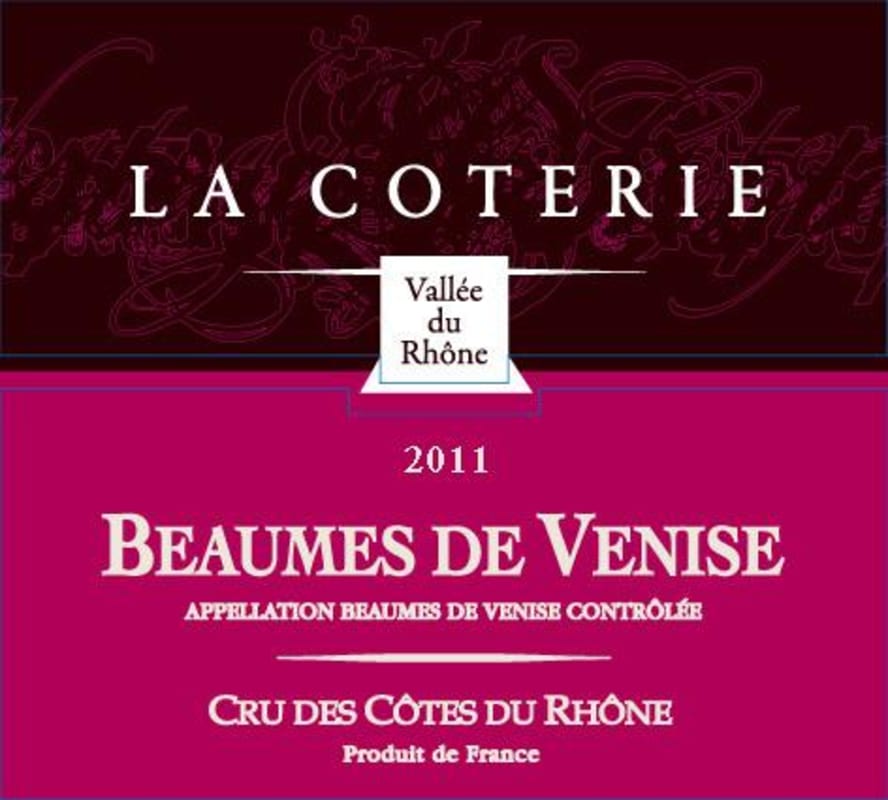 Vignobles La Coterie Beaumes de Venise Rouge 2011 Front Label