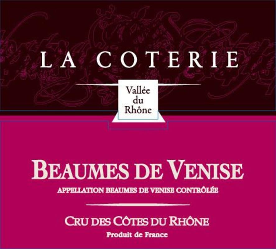 Vignobles La Coterie Beaumes de Venise Rouge 2013 Front Label
