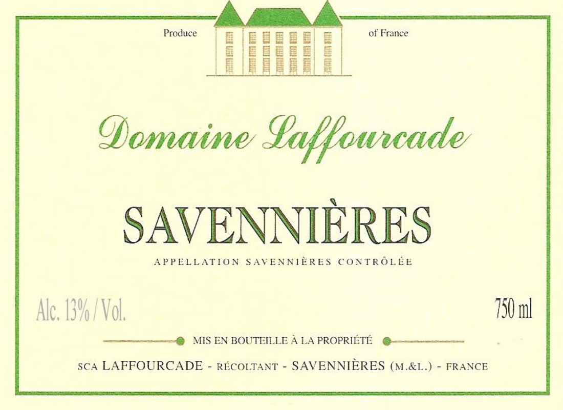 Laffourcade Savennieres 2009 Front Label