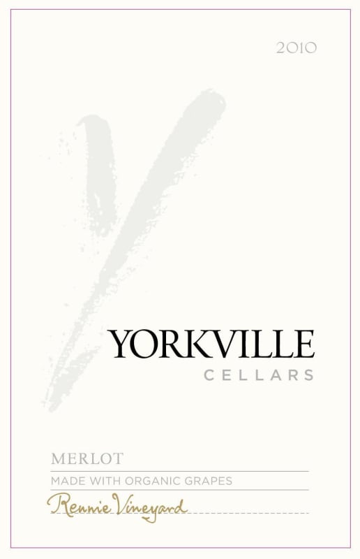 Yorkville Cellars Merlot 2010 Front Label