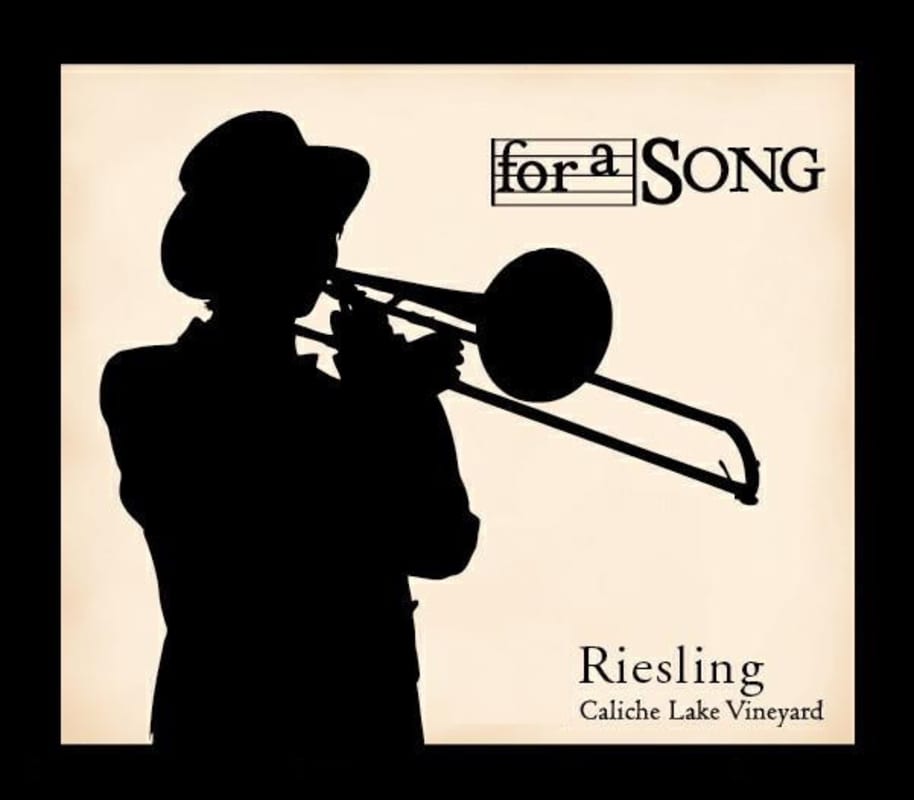 For A Song Wines Caliche Lake Vineyard Riesling 2014 Front Label