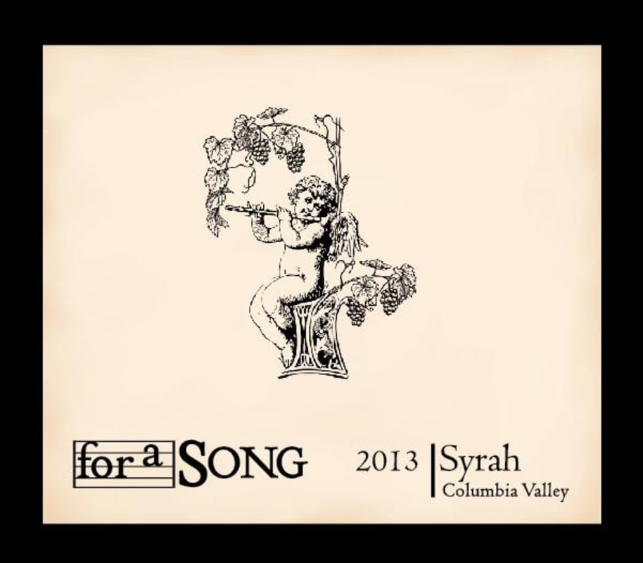 For A Song Wines Syrah 2013 Front Label