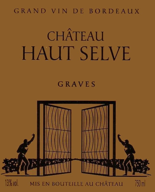 Vignobles Lesgourgues Chateau Haut Selve 2013 Front Label