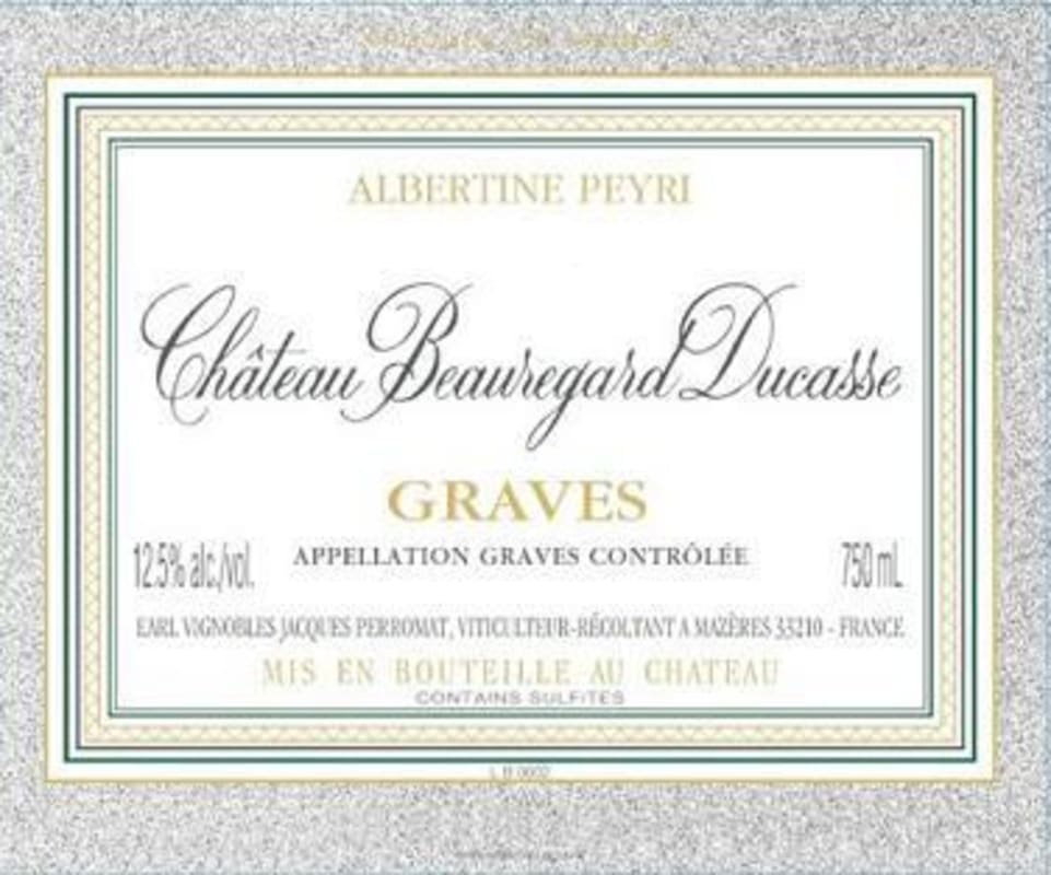 Vignobles M&J Perromat Chateau Beauregard Ducasse Cuvee Albertine Peyri 2010 Front Label