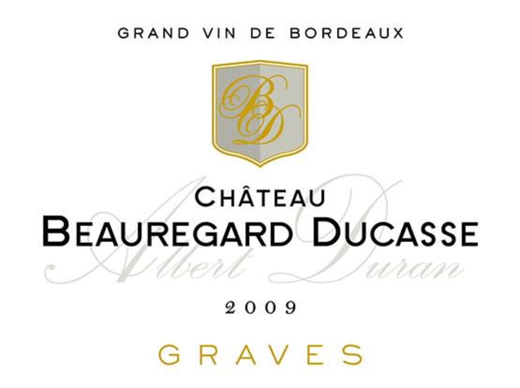 Vignobles M&J Perromat Chateau Beauregard Ducasse Albert Duran 2009 Front Label
