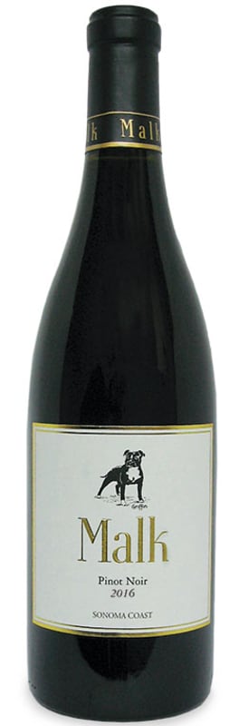Malk Family Vineyards Pinot Noir 2016 Front Bottle Shot