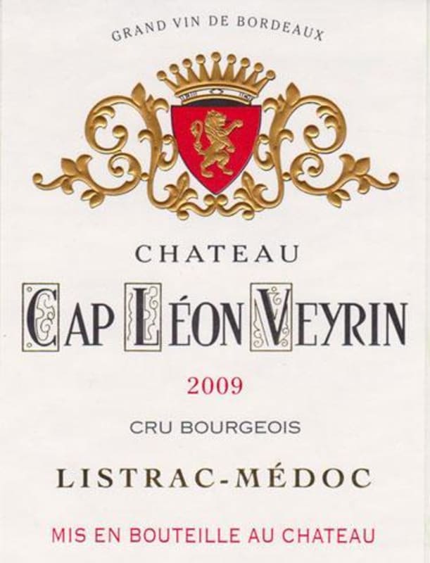 Vignobles Meyre Listrac-Medoc Chateau Cap Leon Veyrin 2009 Front Label