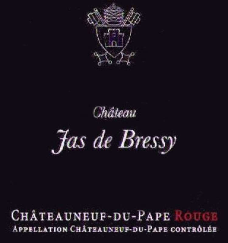 Vignobles Mousset-Barrot Chateauneuf-du-Pape Chateau Jas de Bressy Rouge 2013 Front Label
