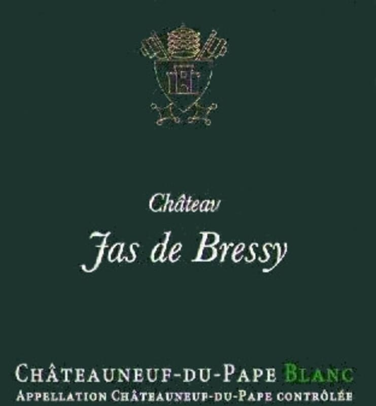 Vignobles Mousset-Barrot Chateauneuf-du-Pape Chateau Jas de Bressy Blanc 2008 Front Label