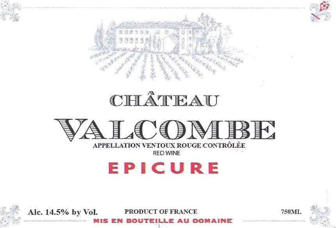 Vignobles Paul Jeune Ventoux Epicure Rouge 2010 Front Label