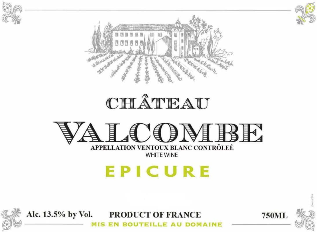 Vignobles Paul Jeune Ventoux Epicure Blanc 2015 Front Label