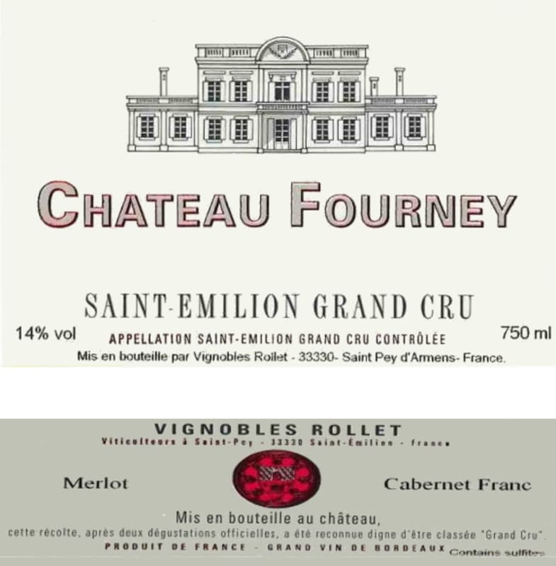 Vignobles Rollet Saint-Emilion Grand Cru Chateau Fourney 2013 Front Label