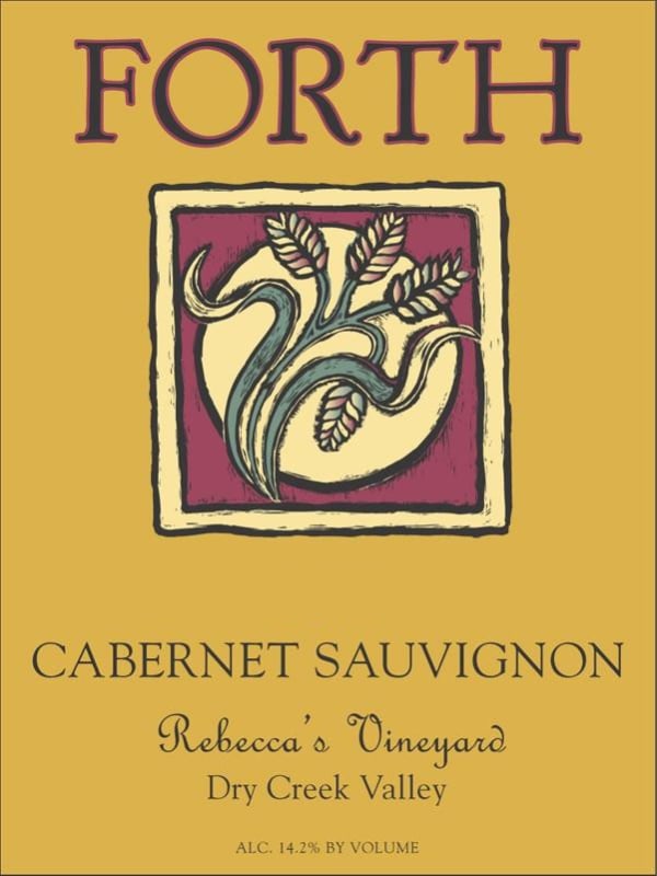 Forth Vineyards Rebeccas Vineyard Cabernet Sauvignon 2011 Front Label