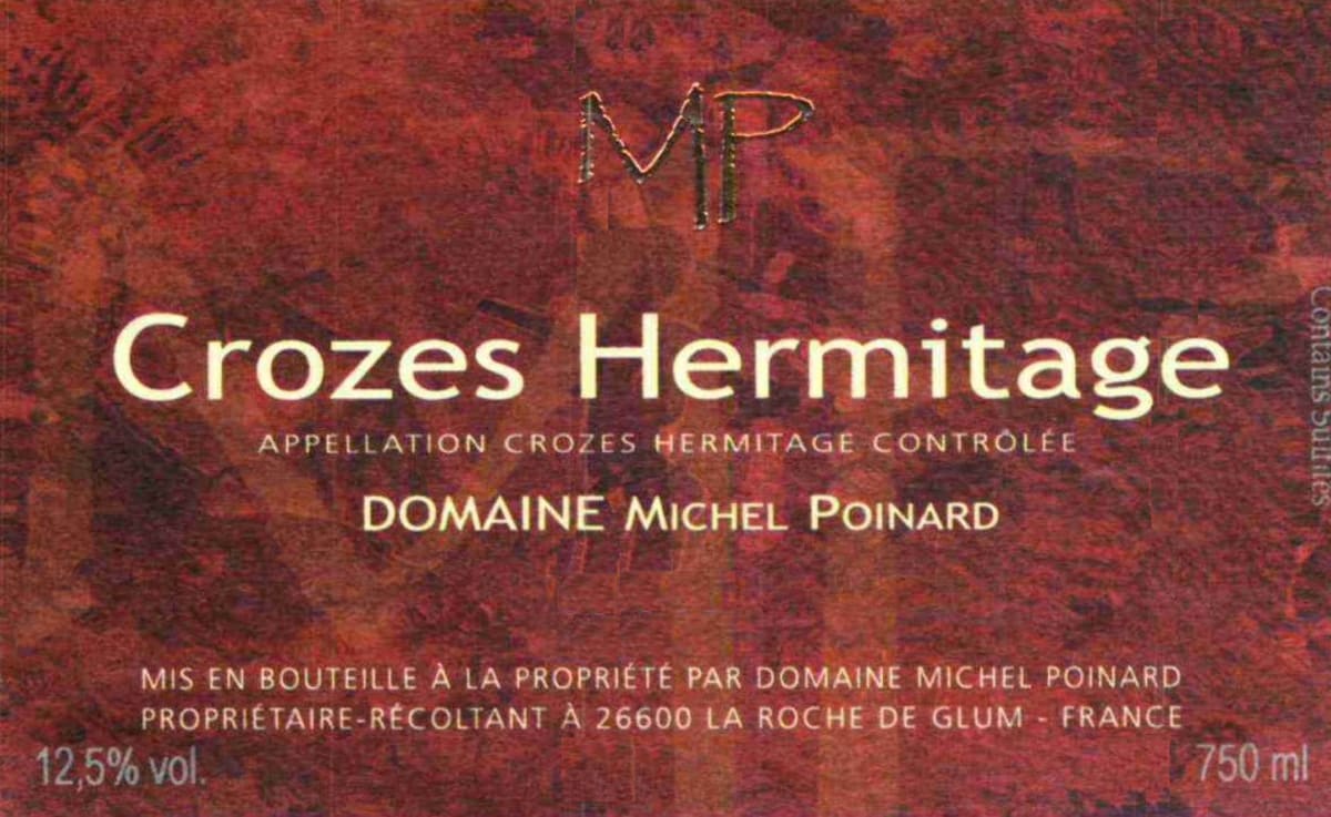 Vignobles Yves Cheron Crozes-Hermitage Domaine Michel Poinard 2010 Front Label