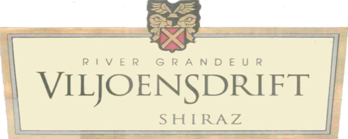 Viljoensdrift River Grandeur Shiraz 2012 Front Label