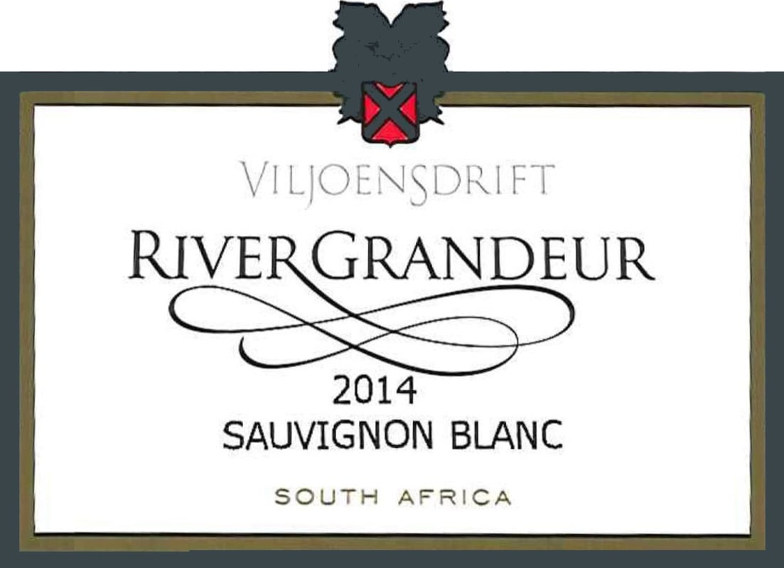 Viljoensdrift River Grandeur Sauvignon Blanc 2014 Front Label