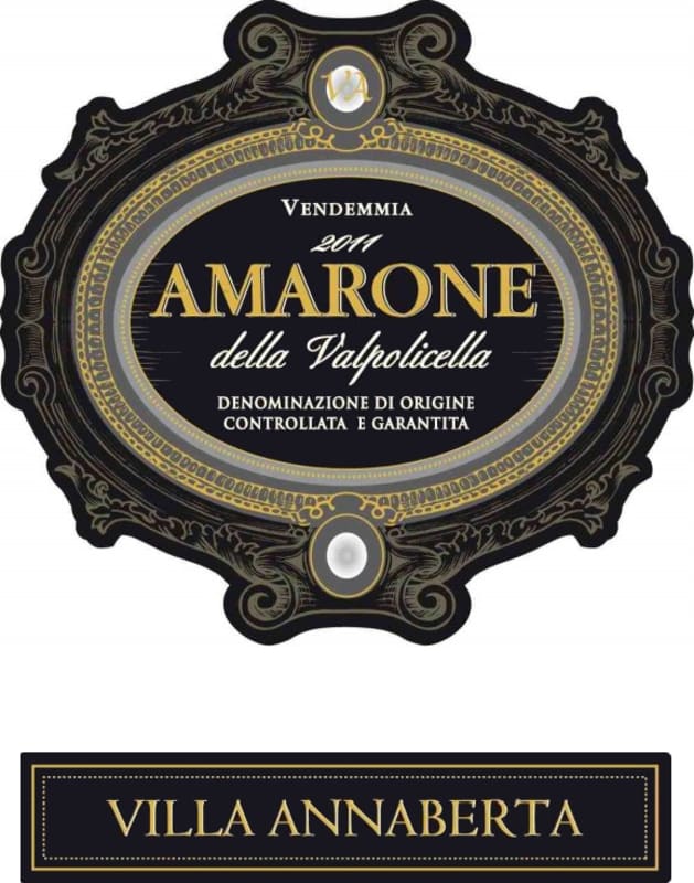 Villa Annaberta Amarone della Valpolicella 2011 Front Label