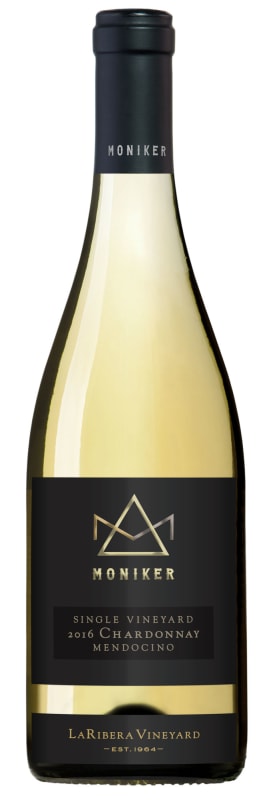 Moniker La Ribera Single Vineyard Chardonnay 2016 Front Bottle Shot