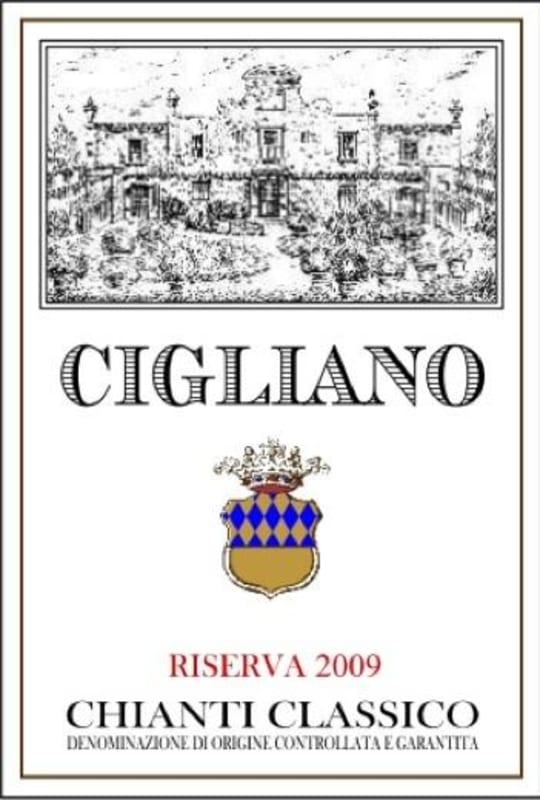 Villa del Cigliano Villa Cigliano Chianti Classico Riserva 2009 Front Label