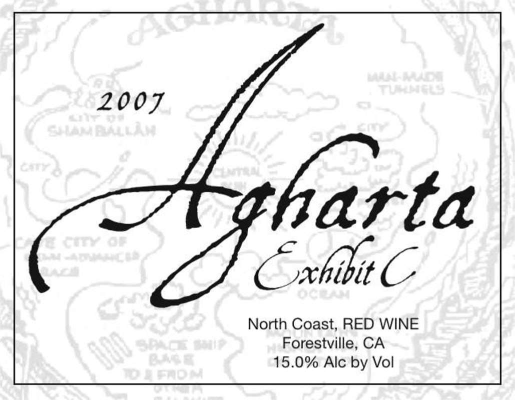 Agharta Exhibit C Red 2007 Front Label