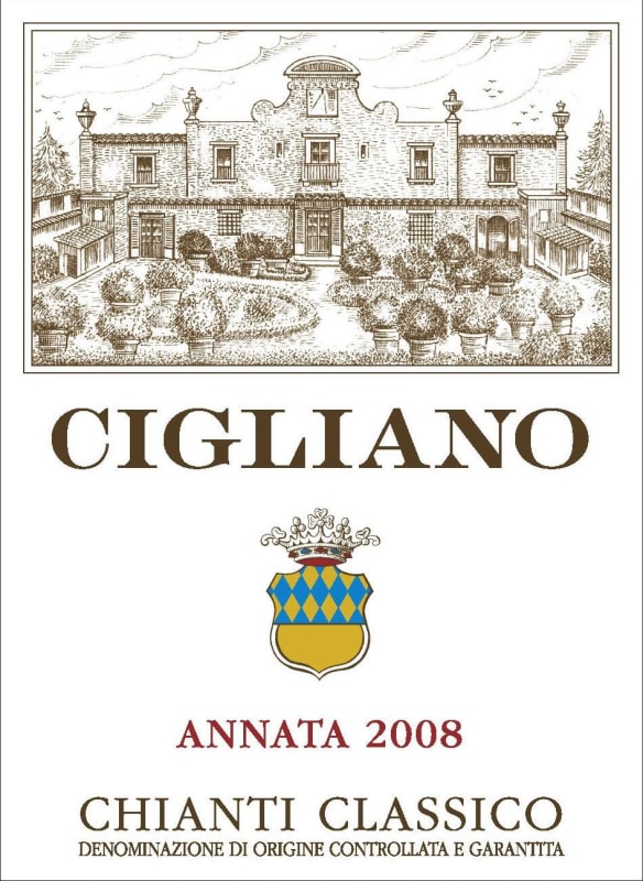 Villa del Cigliano Chianti Classico Cigliano 2008 Front Label