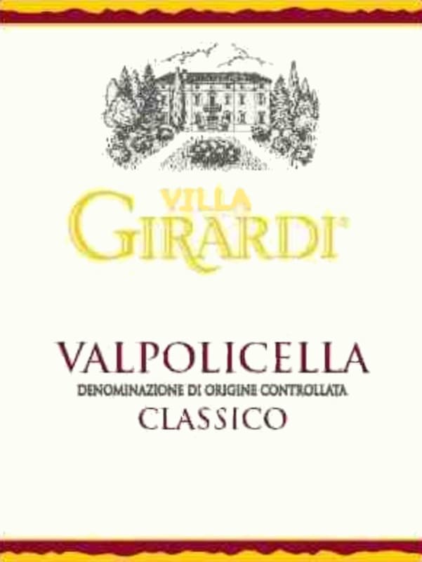 Villa Girardi Valpolicella Classico 2010 Front Label